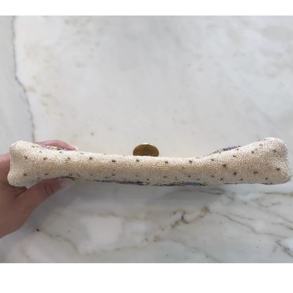 BASS BY JOSEF VINTAGE HANDMADE BEADED CLUTCH - Picture 11 of 16